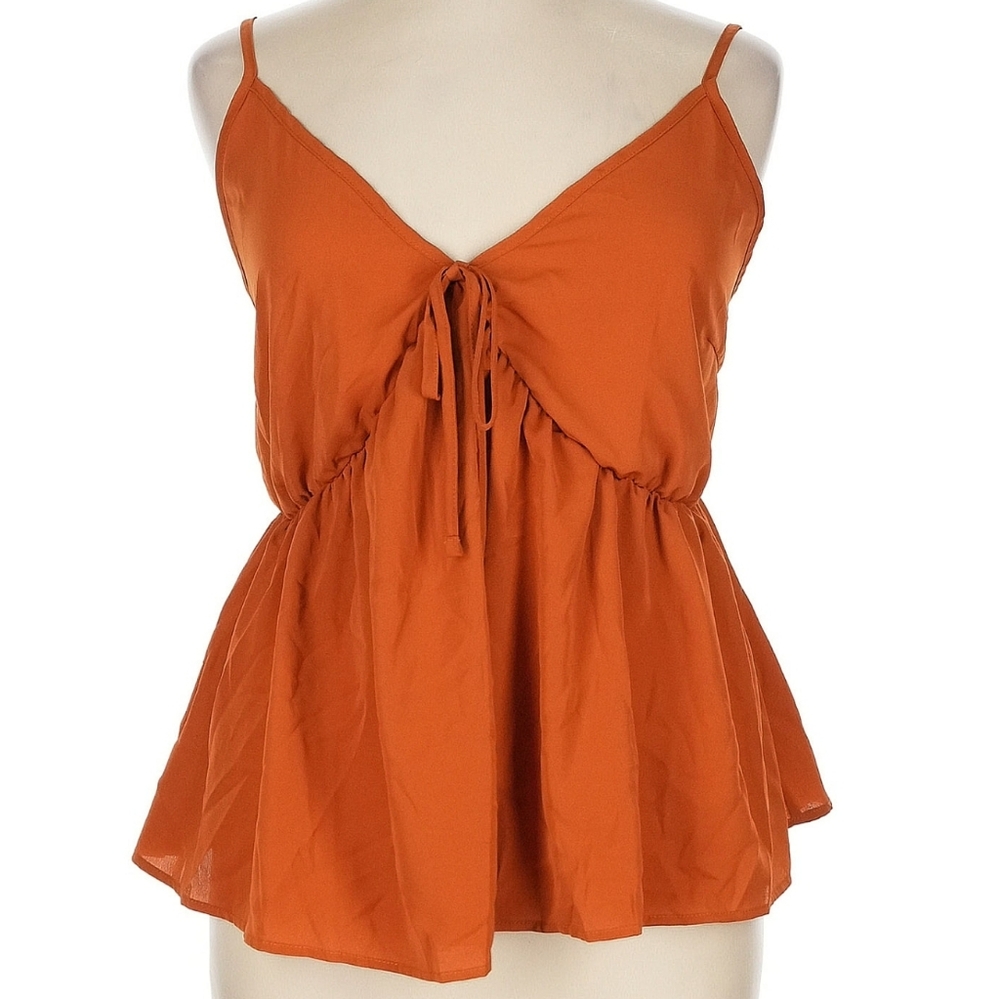 SHEIN Curve Orange Blouse
